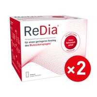Produktbild von Wörwag Pharma REDIA Ballaststoffdrink Granulat Doppelpack 2X30X12,3 g vegan zuckerfrei glutenfrei laktosefrei