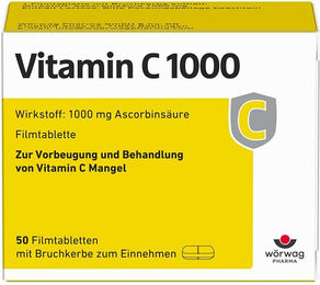 Wörwag Pharma Vitamin C 1000 Ascorbinsäure Tabletten 50 Stück – Bild 1 von 2