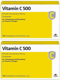 Wörwag Pharma Vitamin C 500 mg Ascorbinsäure Tabletten – Bild 1 von 2