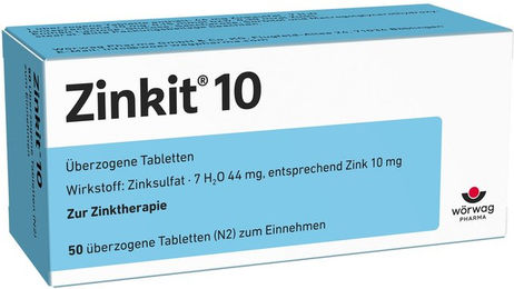 Wörwag Pharma Zinkit 10 überzogene Tabletten 20 Stück – Bild 1 von 1