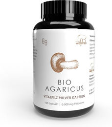 Wohlrab Agaricus blazei BIO Kapseln mit Beta-Glucan vegan und glutenfrei – Bild 1 von 1