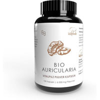 Produktbild von Wohlrab Auricularia BIO Pilze Pulverkapseln vegan und ohne Zusatzstoffe
