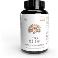 Produktbild von Wohlrab Bio Reishi Kapseln vegan und ohne Zusatzstoffe