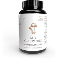 Produktbild von Wohlrab Coprinus BIO Pilze Kapseln vegan glutenfrei laktosefrei ohne Zusatzstoffe