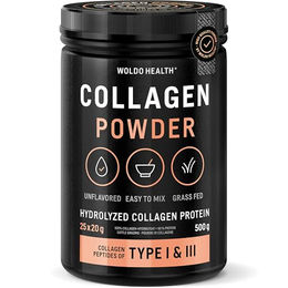 WoldoHealth Kollagen Typ I & III Pulver aus Rind ohne Zusatzstoffe 500g – Bild 1 von 10