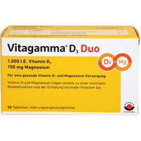 Produktbild von Wörwag Pharma Vitagamma D3 Duo Vitamin D3 1000 I.E. Tabletten 50 Stück