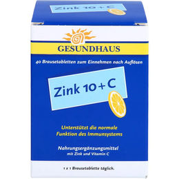 Wörwag Pharma Zink + Vitamin C Brausetabletten laktosefrei und glutenfrei 40 Stück – Bild 1 von 2