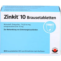 Produktbild von Wörwag Pharma Zinkit 10 Brausetabletten 20 Stück