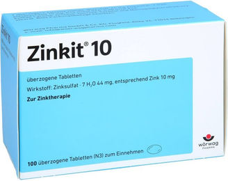 Wörwag Pharma Zinkit 10 überzogene Tabletten 100 Stück – Bild 1 von 1