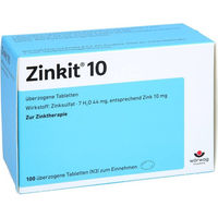 Produktbild von Wörwag Pharma Zinkit 10 überzogene Tabletten 100 Stück
