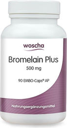 Woscha Bromelain Plus 500 mg Kapseln 90 Stück vegan laktosefrei ohne Zusatzstoffe – Bild 1 von 3