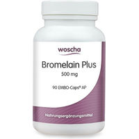 Produktbild von Woscha Bromelain Plus 500 mg Kapseln 90 Stück vegan laktosefrei ohne Zusatzstoffe