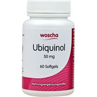 Produktbild von Woscha Ubiquinol 50 mg Kapseln 60 Stück laktosefrei und glutenfrei