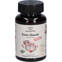 Produktbild von wowtamins Eisen Bisglycinat mit Vitamin C Gummies vegan und zuckerfrei für Kinder und Frauen 60 Stück