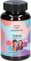wowtamins TEENS COMPLETE Gummis für Kinder vegan zuckerfrei ohne Zusatzstoffe 120 Stück – Bild 1 von 2