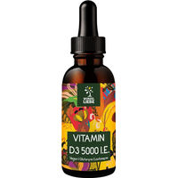 Produktbild von WURZELLIEBE Vitamin D3 5000 IE Tropfen vegan