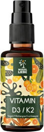 WURZELLIEBE Vitamin D3 K2 MK-7 Spray vegan mit 1000 IE – Bild 1 von 3
