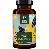 Produktbild von WURZELLIEBE Zink Bisglycinat Tabletten 25 mg Vegan Hochdosiert 365 Stück