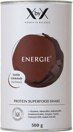 XbyX Energie Schokolade Vegan Protein Pulver Mehrkomponenten Vitalstoffe Zuckerfrei 500 g – Bild 1 von 3