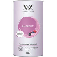 Produktbild von XbyX Energie Waldfrucht Vegan Protein Pulver mit Vitalstoffen für Frauen ab 40 zuckerfrei