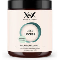 Produktbild von XbyX Lass Locker Apfel-Spinat Magnesium Pulver Komplex hochdosiert für Frauen zuckerfrei laktosefrei glutenfrei ohne Zusatzstoffe
