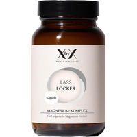 Produktbild von XbyX Lass Locker Magnesium Komplex Kapseln für Frauen 120 Stück zuckerfrei laktosefrei glutenfrei ohne Zusatzstoffe