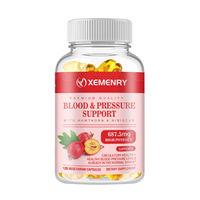Produktbild von Xemenry Blood & Pressure Support Nahrungsergänzungsmittel mit Hawthorn und Hibiscus 687,5 mg 120 Kapseln