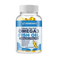 Produktbild von Xemenry Omega 3 Fish Oil 4500mg mit EPA und DHA Kapseln für Erwachsene 120 Stück