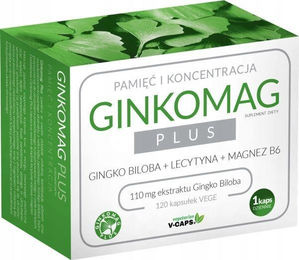 XenicoPharma GINKOMAG Plus Vegan 120 Kapseln – Bild 1 von 2