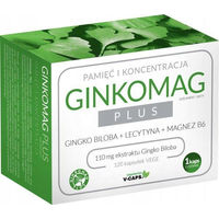 Produktbild von XenicoPharma GINKOMAG Plus Vegan 120 Kapseln