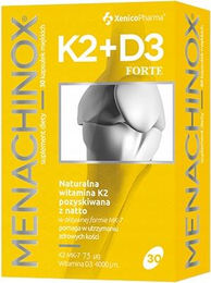 Xenicopharma Menachinox K2+D3 forte Kapseln für Erwachsene 30 Stück – Bild 1 von 1