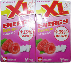 XL Energy Glukose Himbeere 2 x 67,5 g – Bild 1 von 1