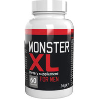 Produktbild von XL Energy Monster - 60 Kapseln hochdosiert - L-Arginin, Maca, Zink & Selen - Vegan & Pflanzlicher Ursprung