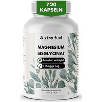 Produktbild von XTRA FUEL Magnesium Bisglycinat Kapseln Vegan für Sportler 1000 mg 240 Stück