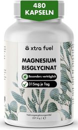 XTRA FUEL Magnesium Bisglycinat Kapseln Vegan für Sportler 1000 mg 80 Kapseln – Bild 1 von 1