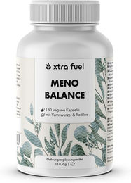 XTRA FUEL Meno Balance Wechseljahre Kapseln mit Yamswurzel vegan ohne Zusatzstoffe 180 Stück – Bild 1 von 1