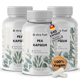 XTRA FUEL PEA Kapseln mit Palmitoylethanolamid vegan und ohne Zusatzstoffe – Bild 1 von 1
