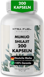 XTRA FUEL Shilajit Mumijo Kapseln vegan hochdosiert 200 Stück – Bild 1 von 4