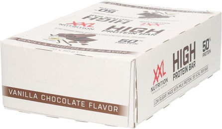 XXL Nutrition High Protein Riegel Vanille & Schokolade ohne Zusatzstoffe – Bild 1 von 1