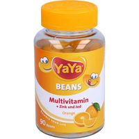 Produktbild von YAYA BEANS Lutschtabletten Orange mit Zink und Jod 90 Stück