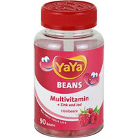 Produktbild von Yaya Beans Multivitamin mit Zink und Jod Himbeere Lutschtabletten 90 Stück