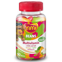 Produktbild von YAYA BEANS Multivitamin mit Zink und Jod Lutschtabletten ohne Zusatzstoffe 90 Stück
