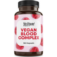 Produktbild von Yes Vegan Eisen Bisglycinat Kapseln hochdosiert mit 20 mg Eisen vegan und ohne Zusatzstoffe 180 Kapseln