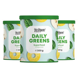 Yes Vegan Naturals Daily Greens Superfood Mischung Pulver Vegan 3x 300 g – Bild 1 von 3