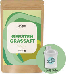 Yes Vegan Naturals Gerstengras Pulver mit Chlorophyll vegan und zuckerfrei 250 g – Bild 1 von 1