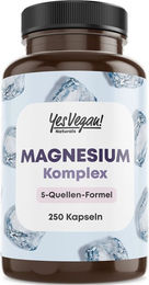 Yes Vegan Naturals Magnesium Komplex Kapseln vegan für Sportler 250 Stück – Bild 1 von 2
