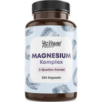 Produktbild von Yes Vegan Naturals Magnesium Komplex Kapseln vegan für Sportler 250 Stück