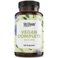 Produktbild von Yes Vegan Naturals Multivitamin und Mineralien mit 14 Vitaminen wie B12, Jod und Eisen, hochdosiert, 120 Kapseln, vegan und vegetarisch