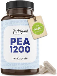 Yes Vegan Naturals PEA Kapseln vegan ohne Zusatzstoffe 180 Stück – Bild 1 von 4
