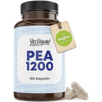 Produktbild von Yes Vegan Naturals PEA Kapseln vegan ohne Zusatzstoffe 180 Stück